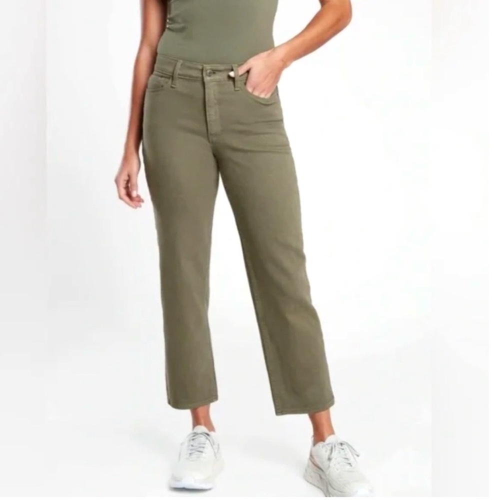 Athleta Flex straight leg crop jean
